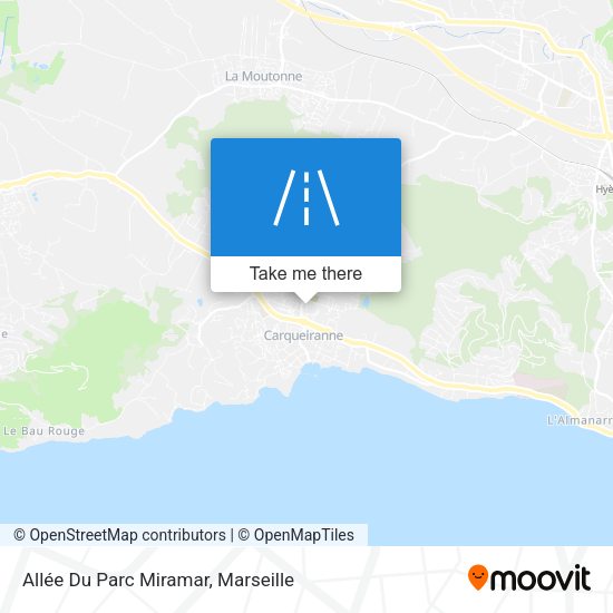 Allée Du Parc Miramar map