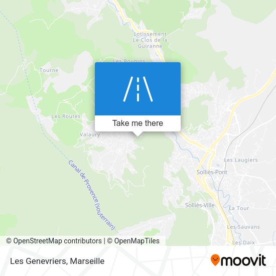 Les Genevriers map