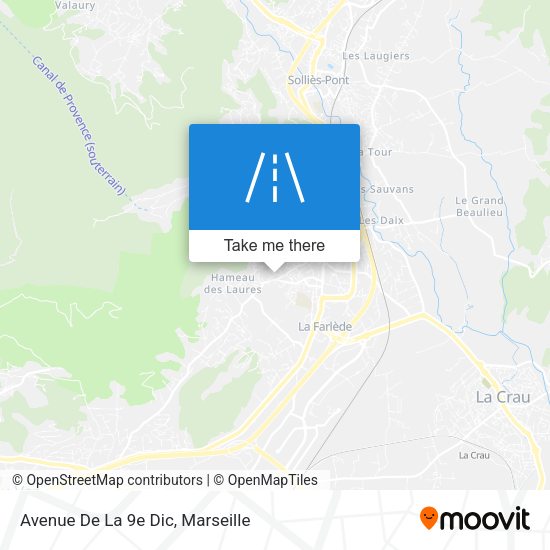 Avenue De La 9e Dic map