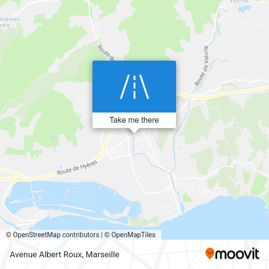 Avenue Albert Roux map