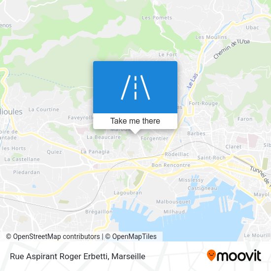 Rue Aspirant Roger Erbetti map