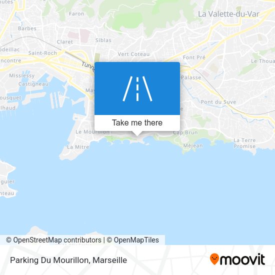 Parking Du Mourillon map