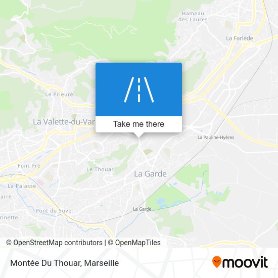 Montée Du Thouar map