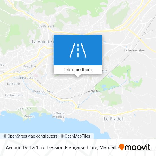 Avenue De La 1ère Division Française Libre map
