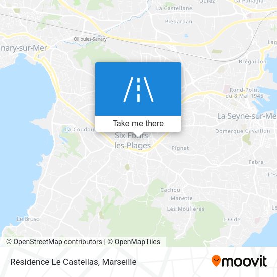 Résidence Le Castellas map