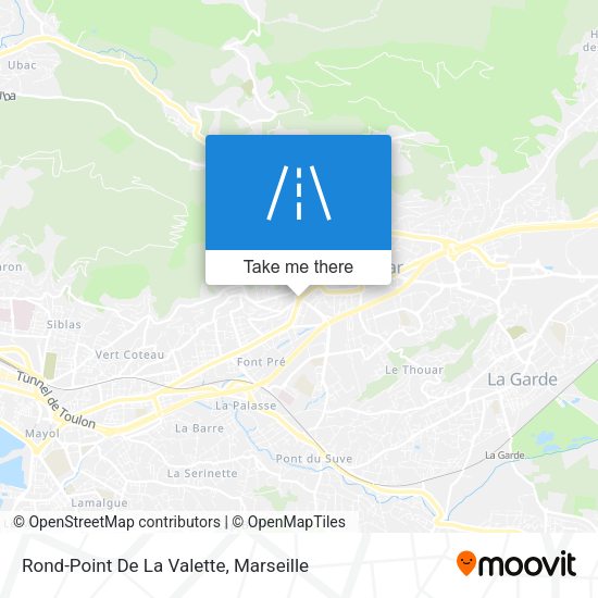 Rond-Point De La Valette map