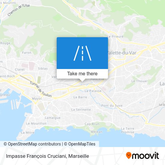 Impasse François Cruciani map