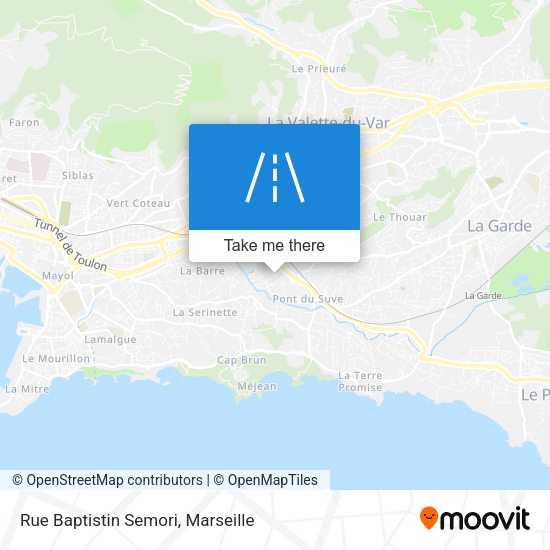 Rue Baptistin Semori map