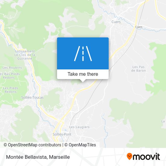 Montée Bellavista map