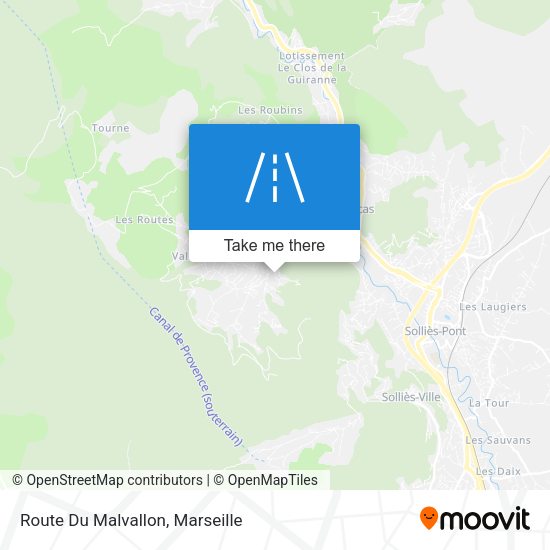 Route Du Malvallon map
