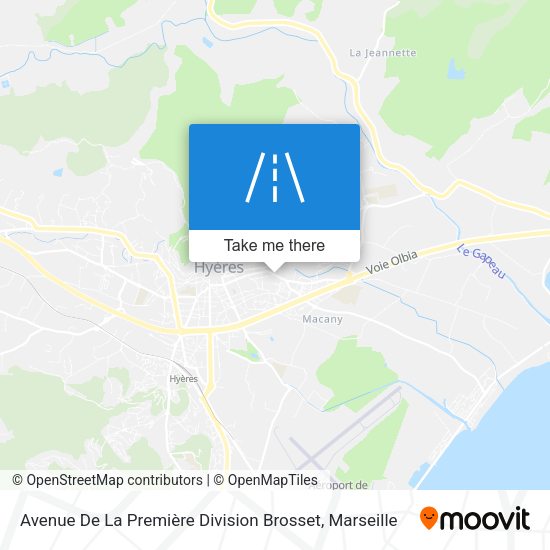 Avenue De La Première Division Brosset map