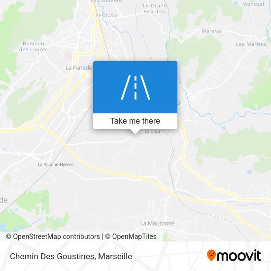 Chemin Des Goustines map