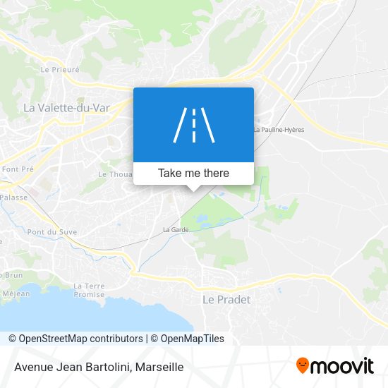 Avenue Jean Bartolini map