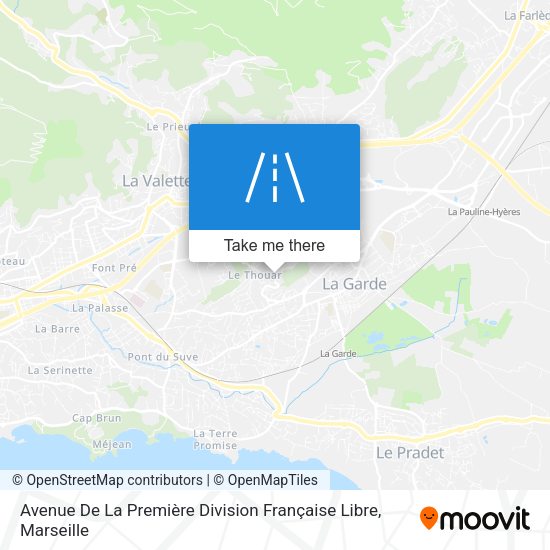 Avenue De La Première Division Française Libre map