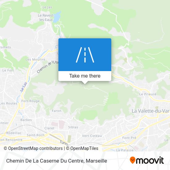 Chemin De La Caserne Du Centre map