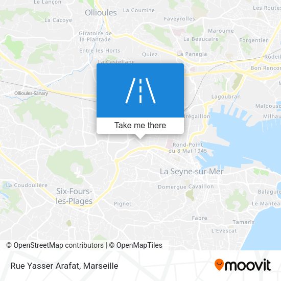 Rue Yasser Arafat map