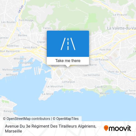 Avenue Du 3e Régiment Des Tirailleurs Algériens map