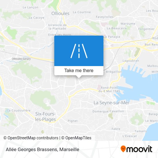 Allée Georges Brassens map