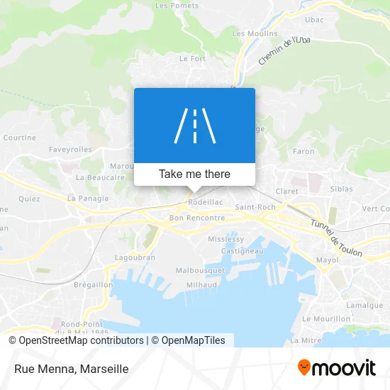Rue Menna map