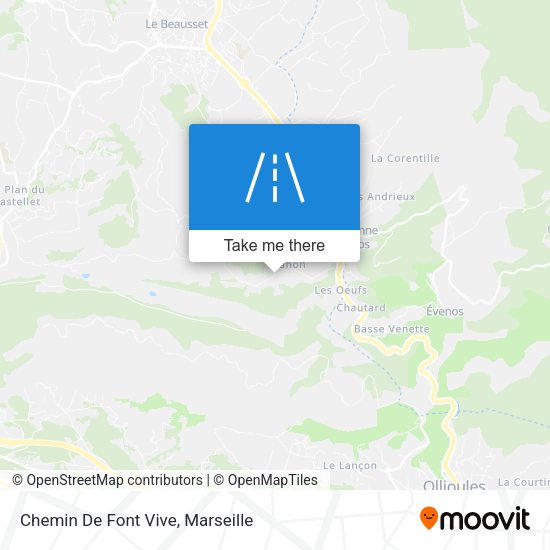 Chemin De Font Vive map