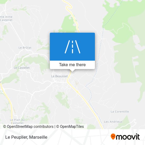 Le Peuplier map
