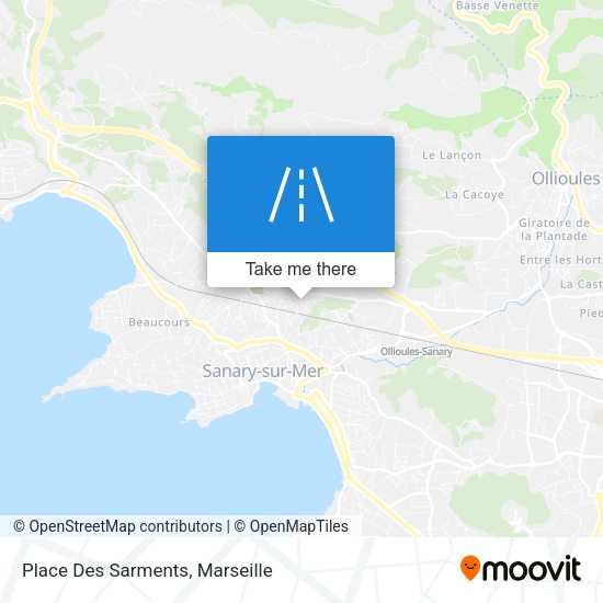 Place Des Sarments map