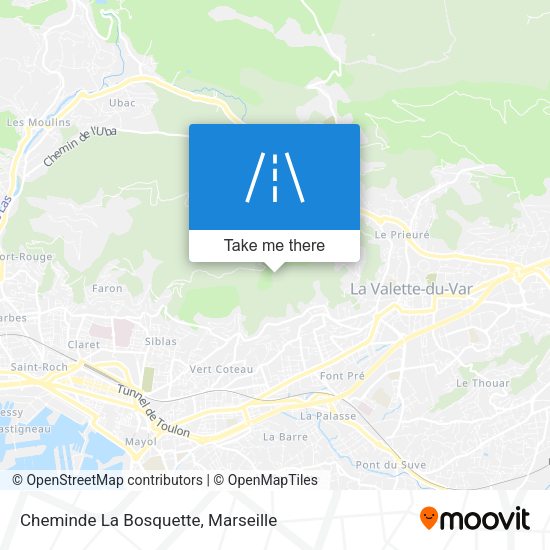 Cheminde La Bosquette map