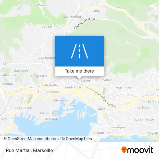 Rue Martial map