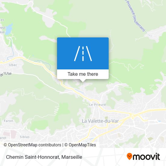 Chemin Saint-Honnorat map