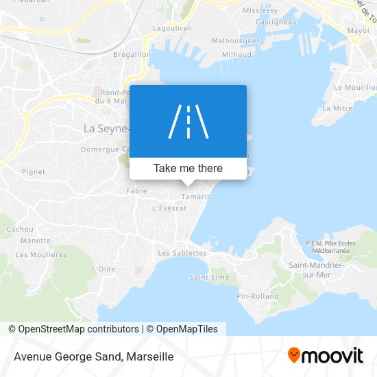 Avenue George Sand map