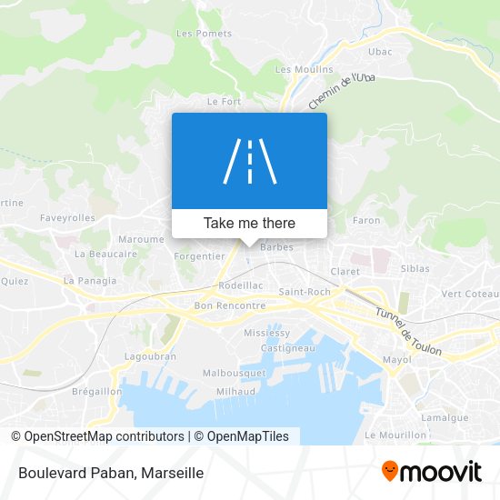 Boulevard Paban map