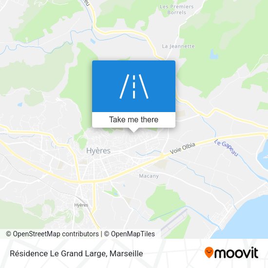 Résidence Le Grand Large map