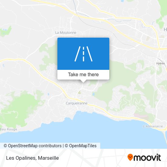 Les Opalines map