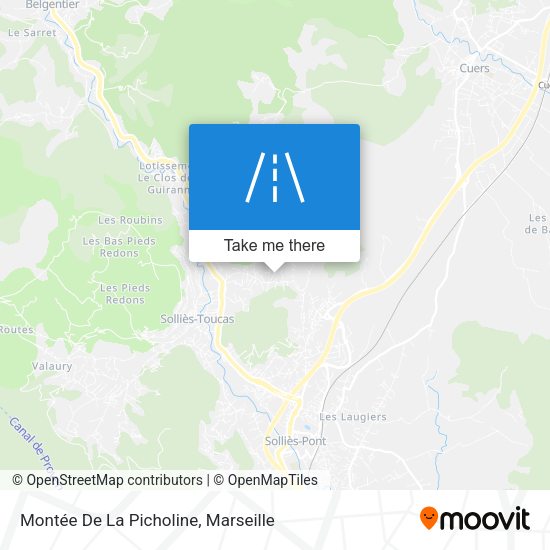 Montée De La Picholine map