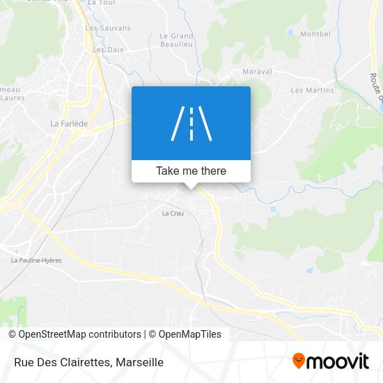 Rue Des Clairettes map