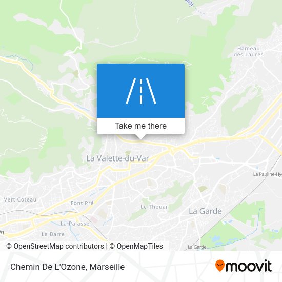 Chemin De L'Ozone map