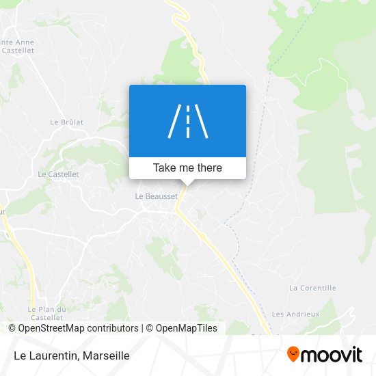 Le Laurentin map
