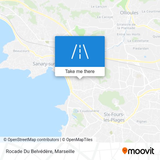Rocade Du Belvédère map