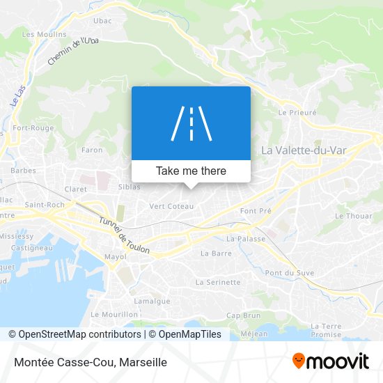 Montée Casse-Cou map