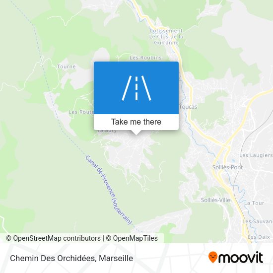 Chemin Des Orchidées map