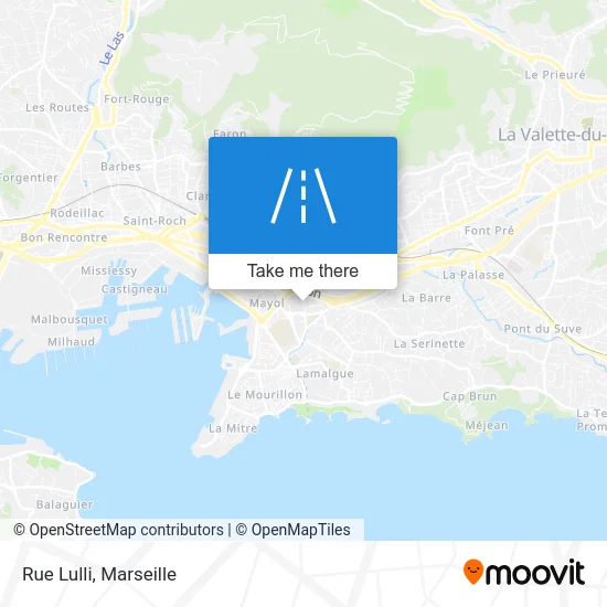 Rue Lulli map