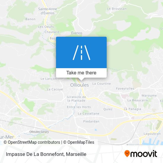 Impasse De La Bonnefont map