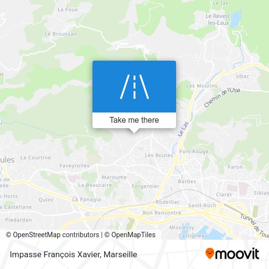 Impasse François Xavier map