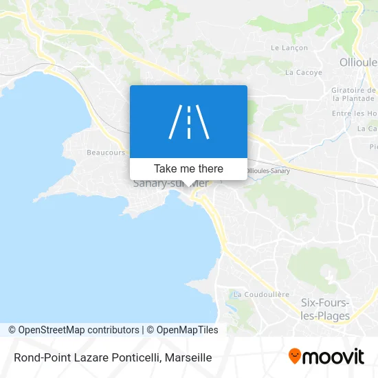 Rond-Point Lazare Ponticelli map