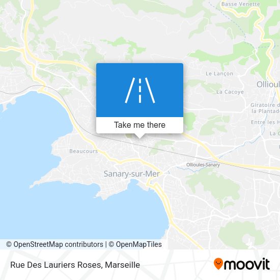 Rue Des Lauriers Roses map