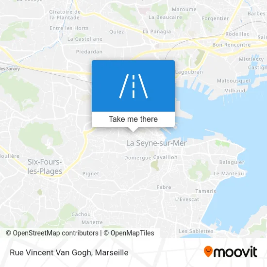 Rue Vincent Van Gogh map