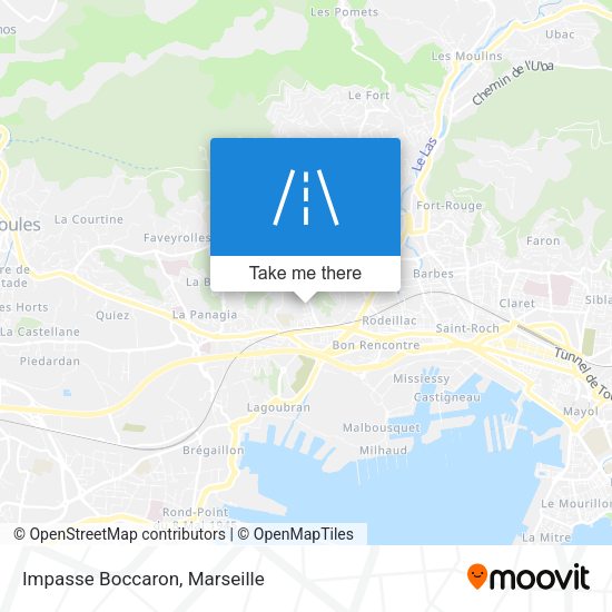 Impasse Boccaron map