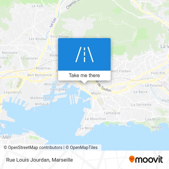 Rue Louis Jourdan map