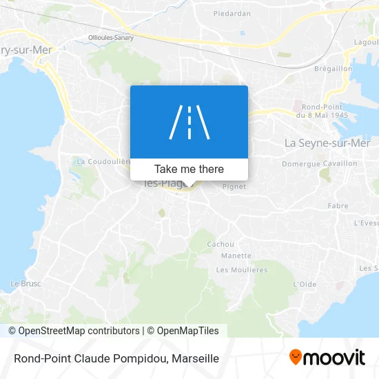 Rond-Point Claude Pompidou map