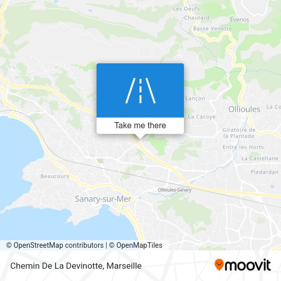 Chemin De La Devinotte map